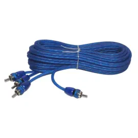 Межблочный кабель RCA для автомобиля Stinger SSRCB17 2‑канальный 17 ft синий