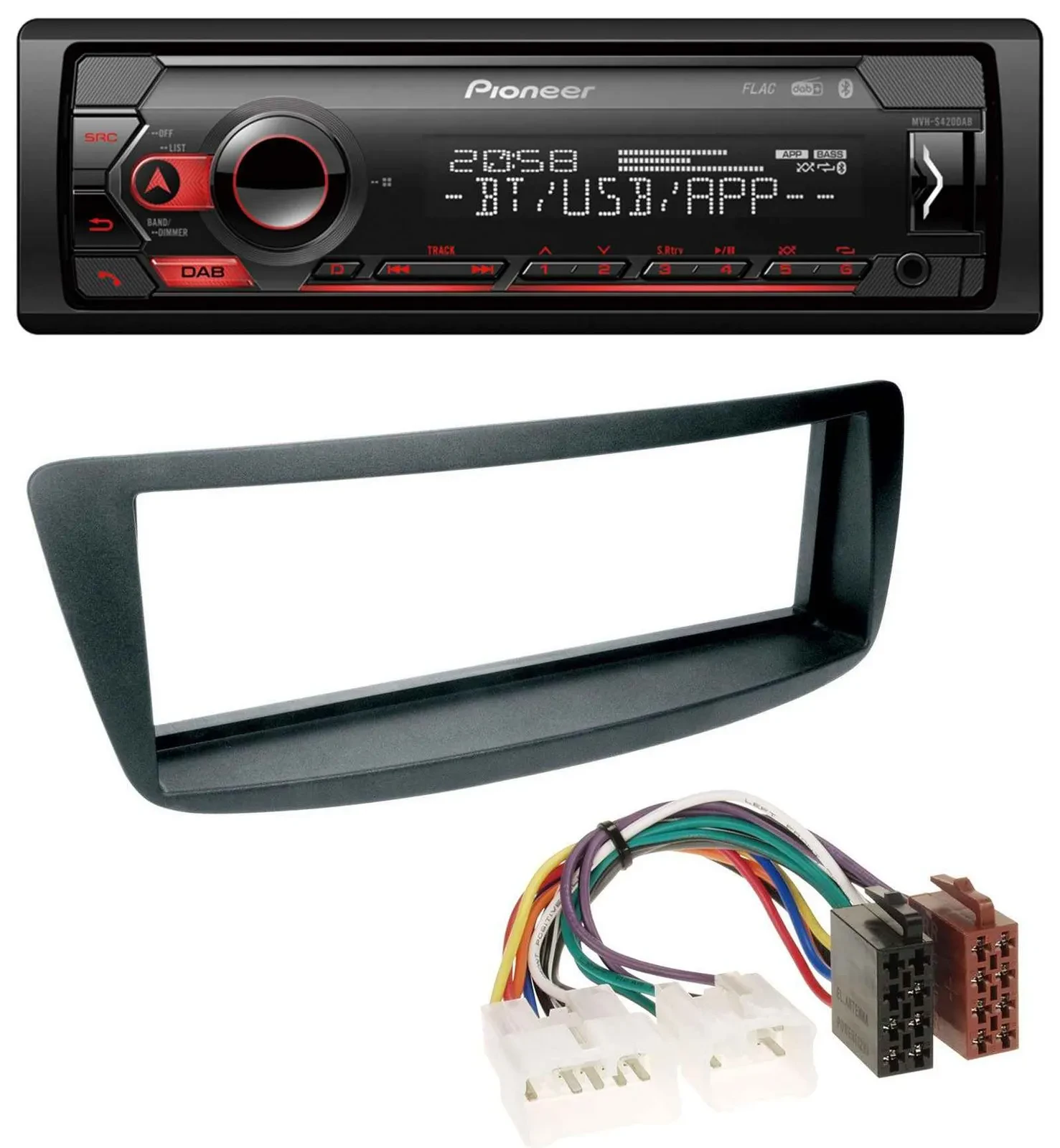 Автомагнитола для Toyota Aygo (AB1, 2005-2014) Pioneer MP3 USB DAB Bluetooth