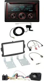 Pioneer 2DIN Lenkrad DAB USB CD Bluetooth Autoradio für Dacia Sandero ab 2013 sc