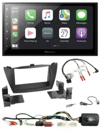 Pioneer Lenkrad Bluetooth DAB 2DIN USB Autoradio für Hyundai Tucson 2010-2015 sc