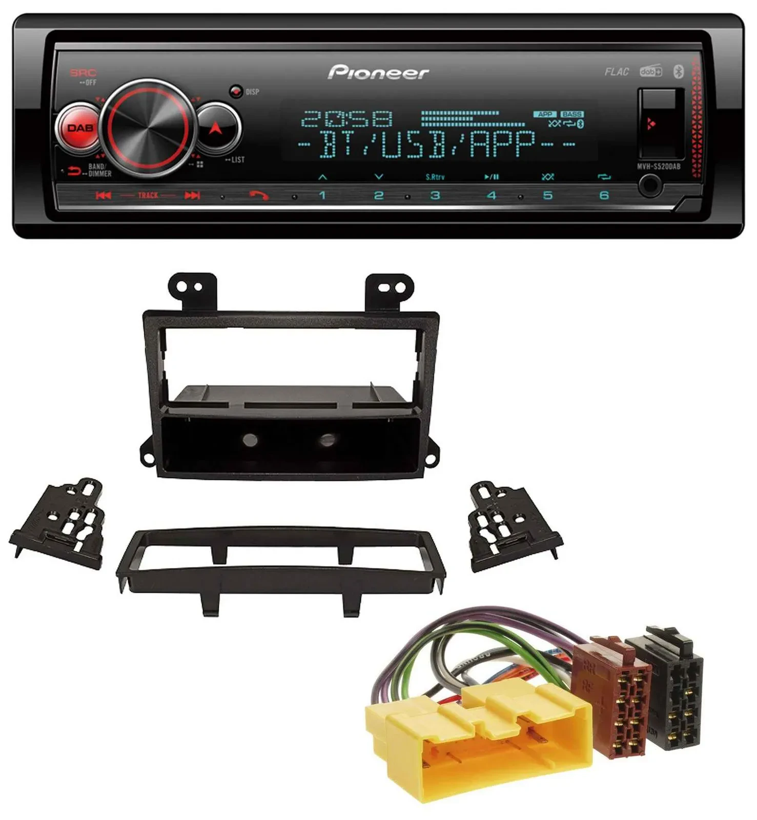 Pioneer Bluetooth USB MP3 DAB Autoradio für Mazda MPV (2000-2006)