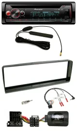 Автомагнитола для Alfa Romeo 156 (2000–2001) Pioneer CD, USB, DAB, Bluetooth, поддержка кнопок на руле, черная