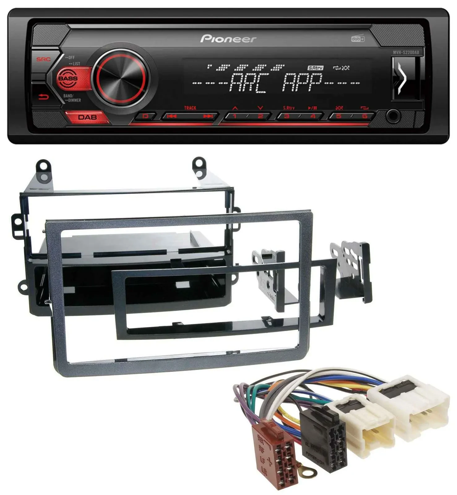 Автомагнитола для Nissan 350Z (с 2006) Pioneer 1 DIN DAB MP3 AUX USB