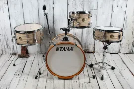 Tama Club-JAM LJK48S 4 Piece Shell Pack Drum Kit w Snare Drum Cream Marble Wrap