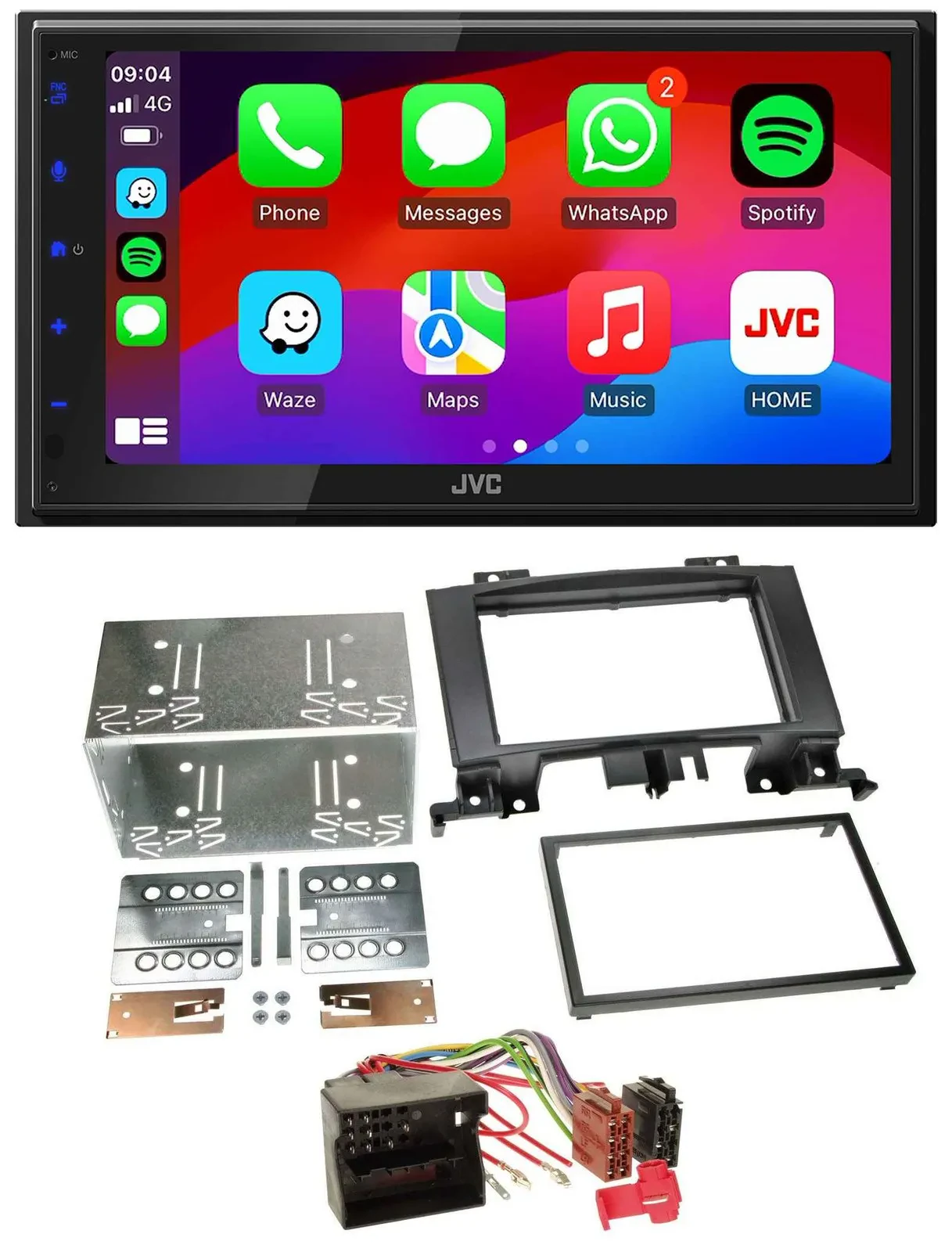 JVC Bluetooth USB MP3 2DIN DAB Autoradio für Mercedes Sprinter ab 06 W906 VW Cra