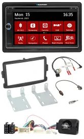 Blaupunkt Bluetooth DAB 2DIN USB DVD Lenkrad Autoradio für Dacia Sandero ab 2013