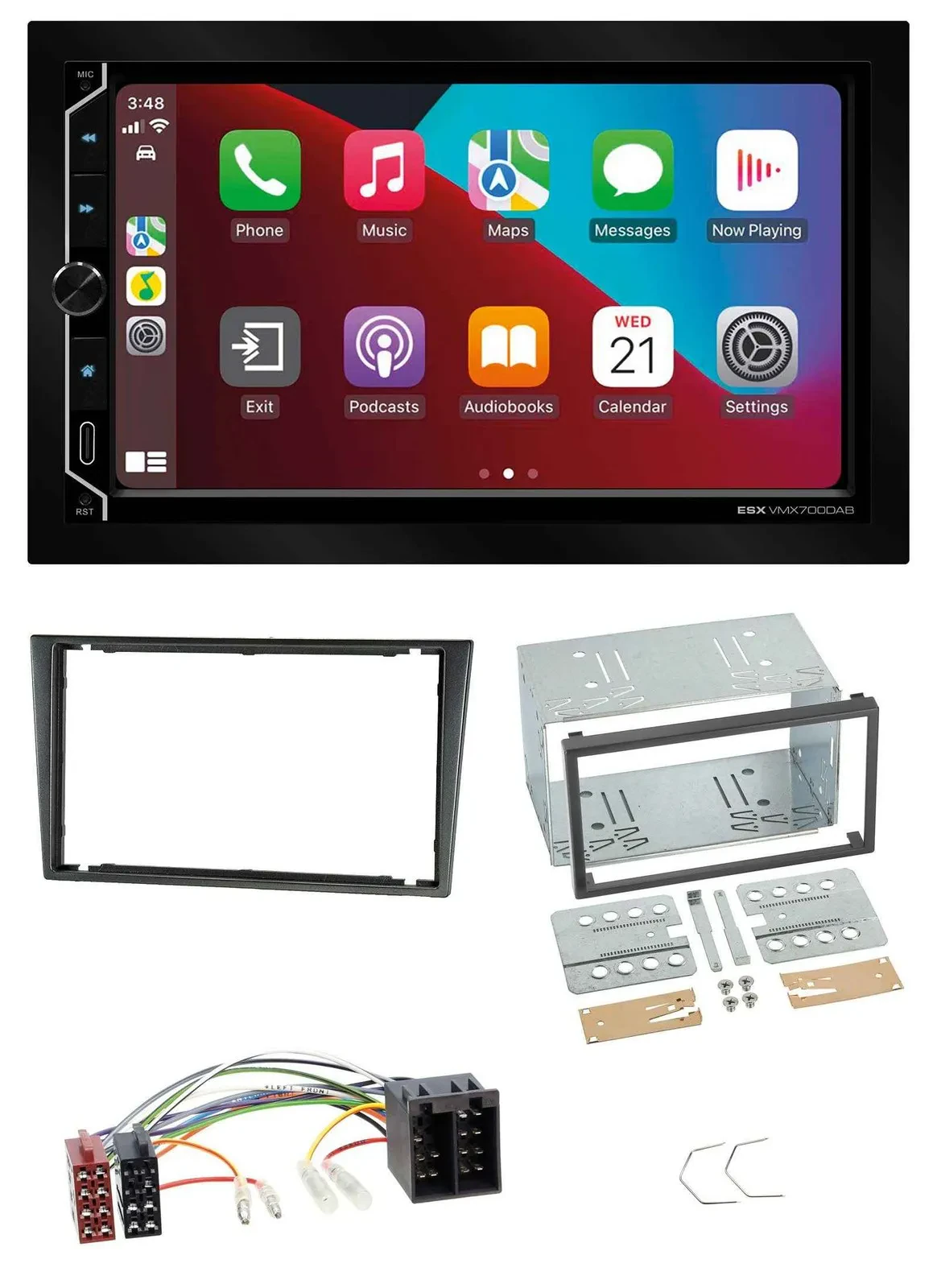 Автомагнитола ESX 2 DIN DAB USB MP3 Bluetooth для Opel Combo C/Corsa C/Tigra/Meriva