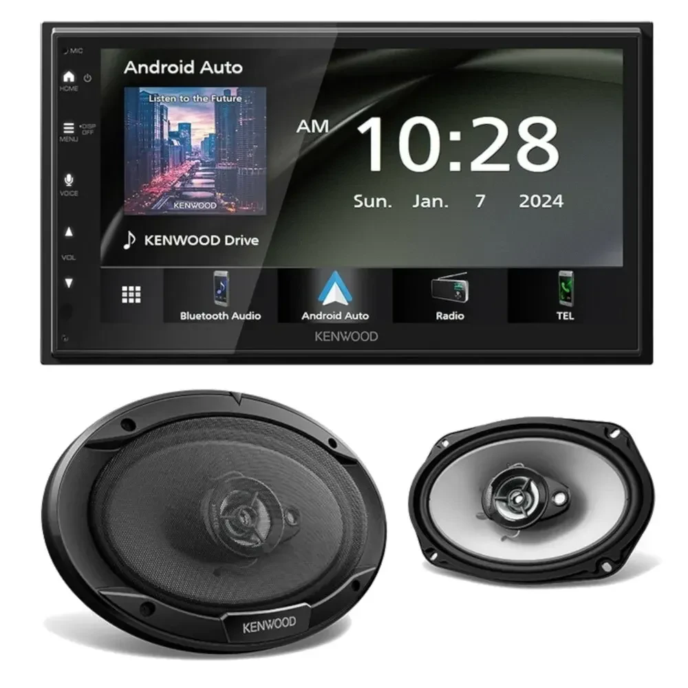 Автомагнитола Kenwood DMX5710S (набор) с коаксиальными автомобильными динамиками 6x9"