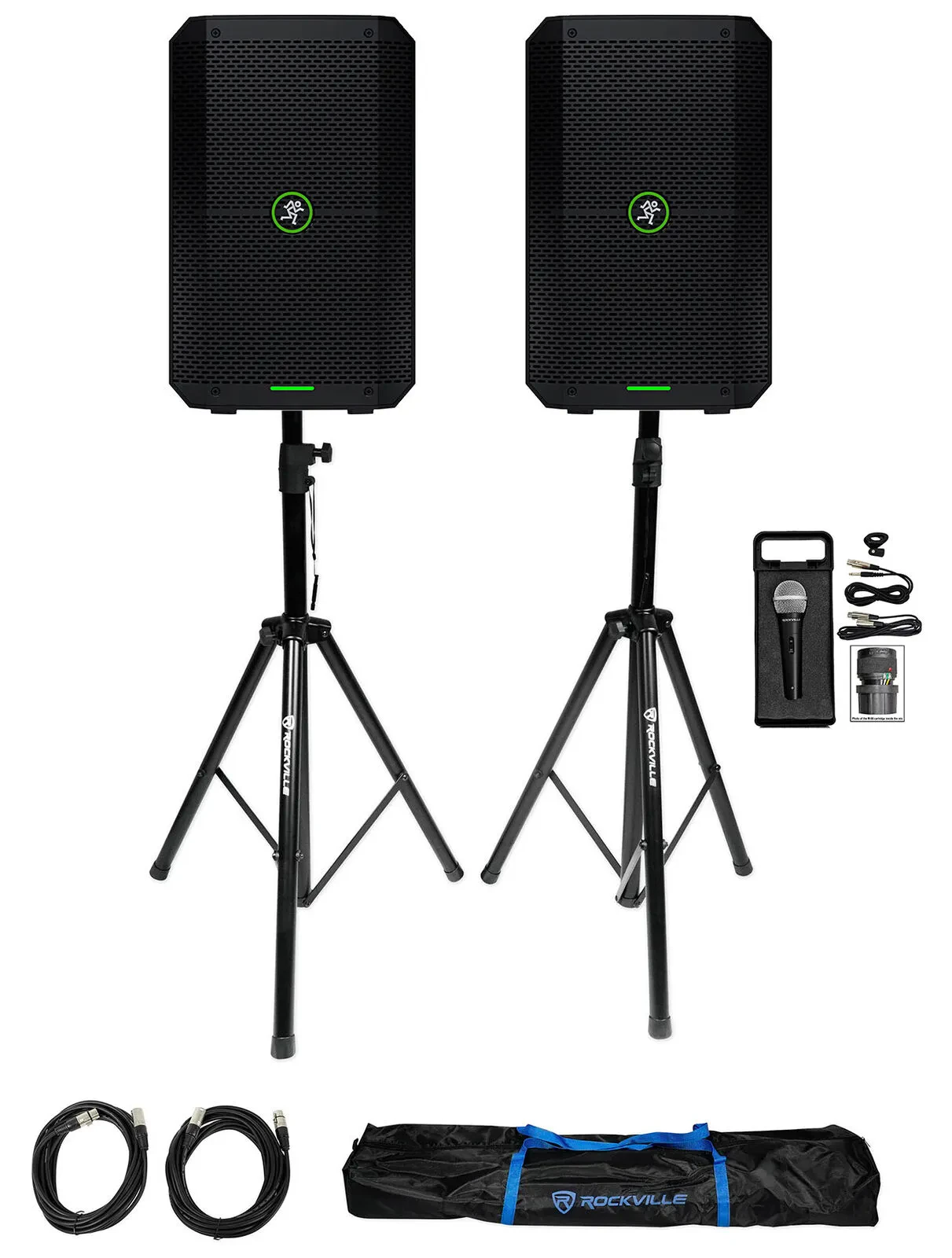 Портативная акустическая система Mackie Thump GO Black с аксессуарами (пара)