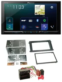 Pioneer MP3 Bluetooth USB 2DIN DAB Autoradio für Porsche Cayenne 2007-2010