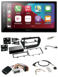 Pioneer USB Lenkrad DAB 2DIN Bluetooth Autoradio für Honda Insight ZE2 2009-2013