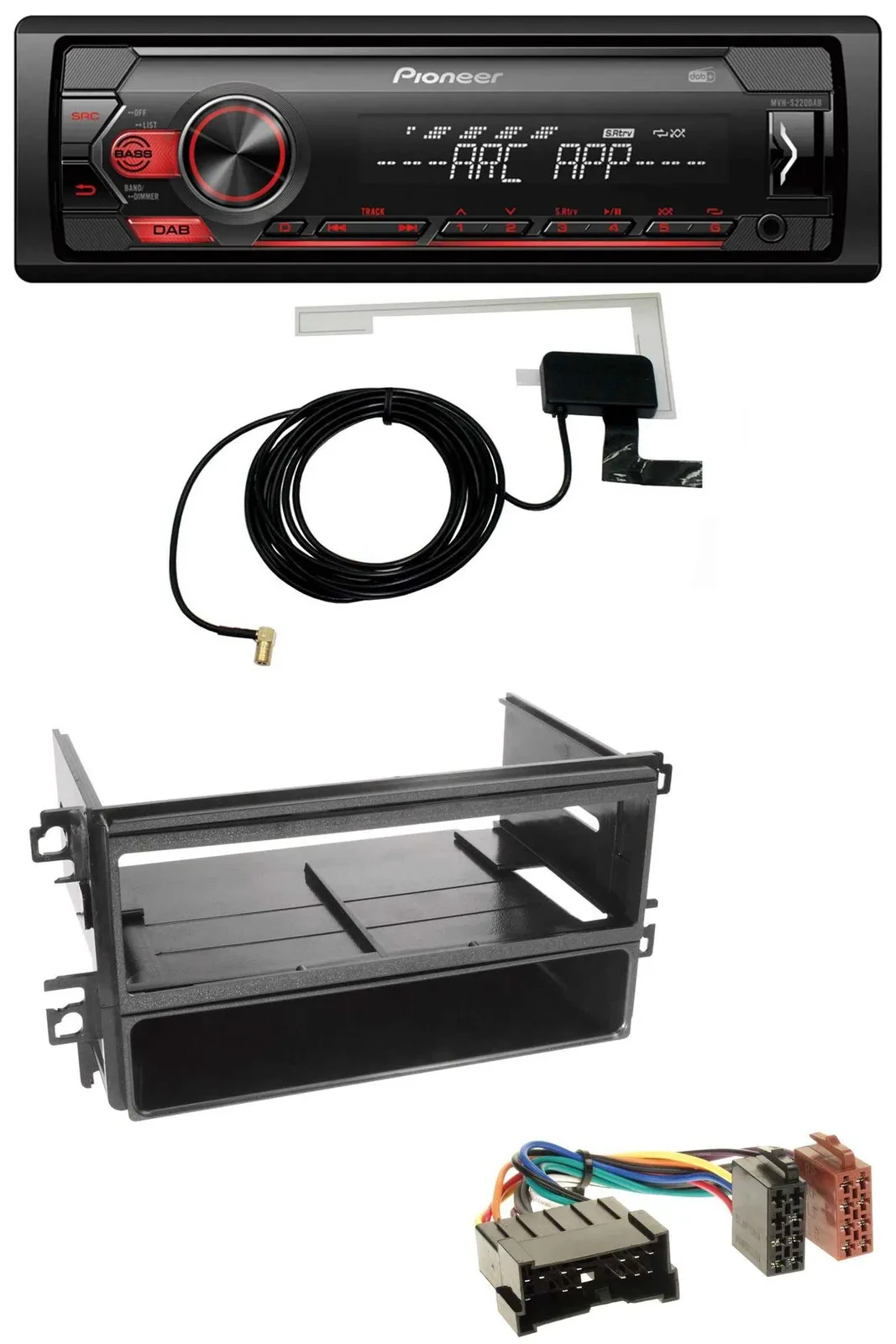 Автомагнитола для Hyundai Santa Fe, Sonata (до 2005) Pioneer 1-DIN USB DAB MP3 AUX