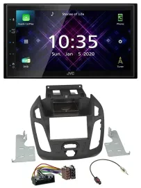 JVC DAB 2DIN MP3 Bluetooth USB Autoradio für Ford Transit 12-18 ohne Display Con