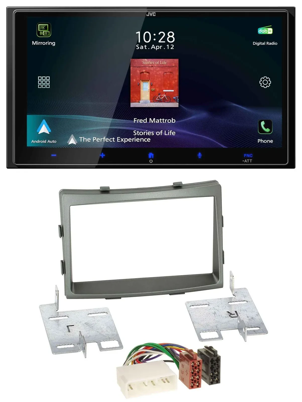 JVC USB Bluetooth 2DIN DAB MP3 Autoradio für SSangYong Rodius ab 2013