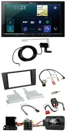 Pioneer 2DIN DAB USB Lenkrad Bluetooth Autoradio für Audi A4 99-01 BOSE Vollakti