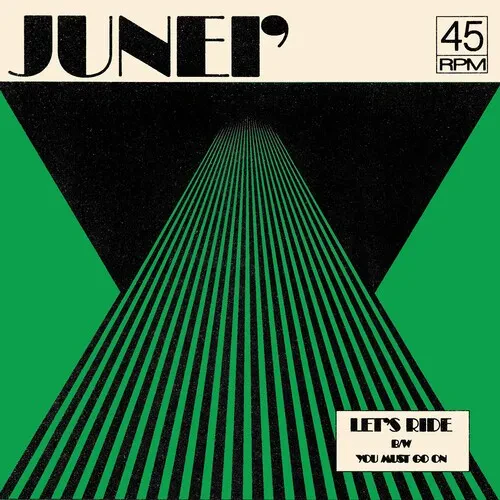 Виниловая пластинка JUNEI' - Let's Ride B/w You Must Go On - Clear Green [New 7" Vinyl] Clear Vinyl,
