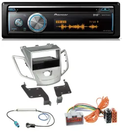 Автомагнитола для Ford Fiesta (2008–2010, JA8, без дисплея) Pioneer MP3, DAB, USB, CD, Bluetooth