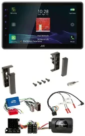 JVC DAB Lenkrad Bluetooth USB Autoradio für Audi A3 A4 A6 99-00 Aktivsystem