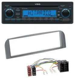 VDO AUX MP3 1DIN CD USB Autoradio für Alfa Romeo 147, GT - anthrazit