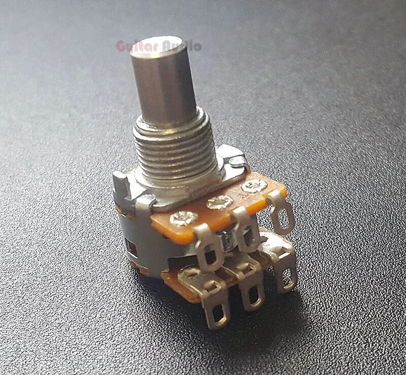 Потенциометр для бас-гитары Fender Pickup Pan Pot 500K, 3/8", Solid Shaft (для American Deluxe, 005-6097-000)