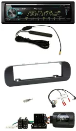 Pioneer CD MP3 Lenkrad DAB USB Autoradio für Fiat Panda 2012-2020 schwarz