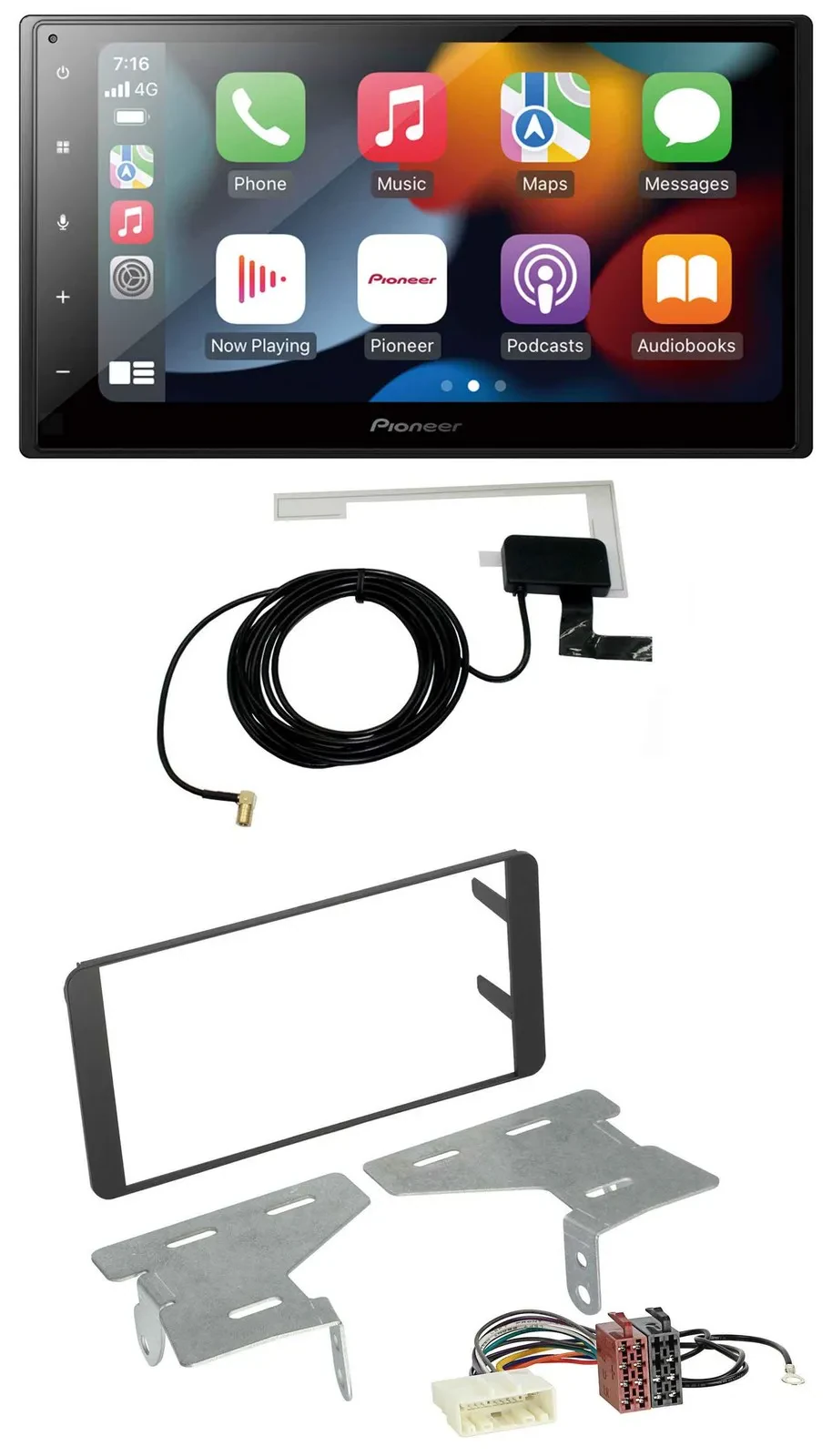 Автомагнитола для Subaru BRZ (с 2012) Pioneer 2-DIN, Bluetooth, USB, DAB