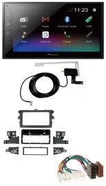 Pioneer DAB MP3 Bluetooth 2DIN USB Autoradio für Toyota Corolla 2009-2013 silber