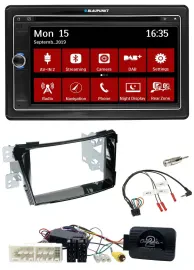 Blaupunkt 2DIN USB DAB Lenkrad Bluetooth TMC Navigation für Hyundai i40 ab 16 VF