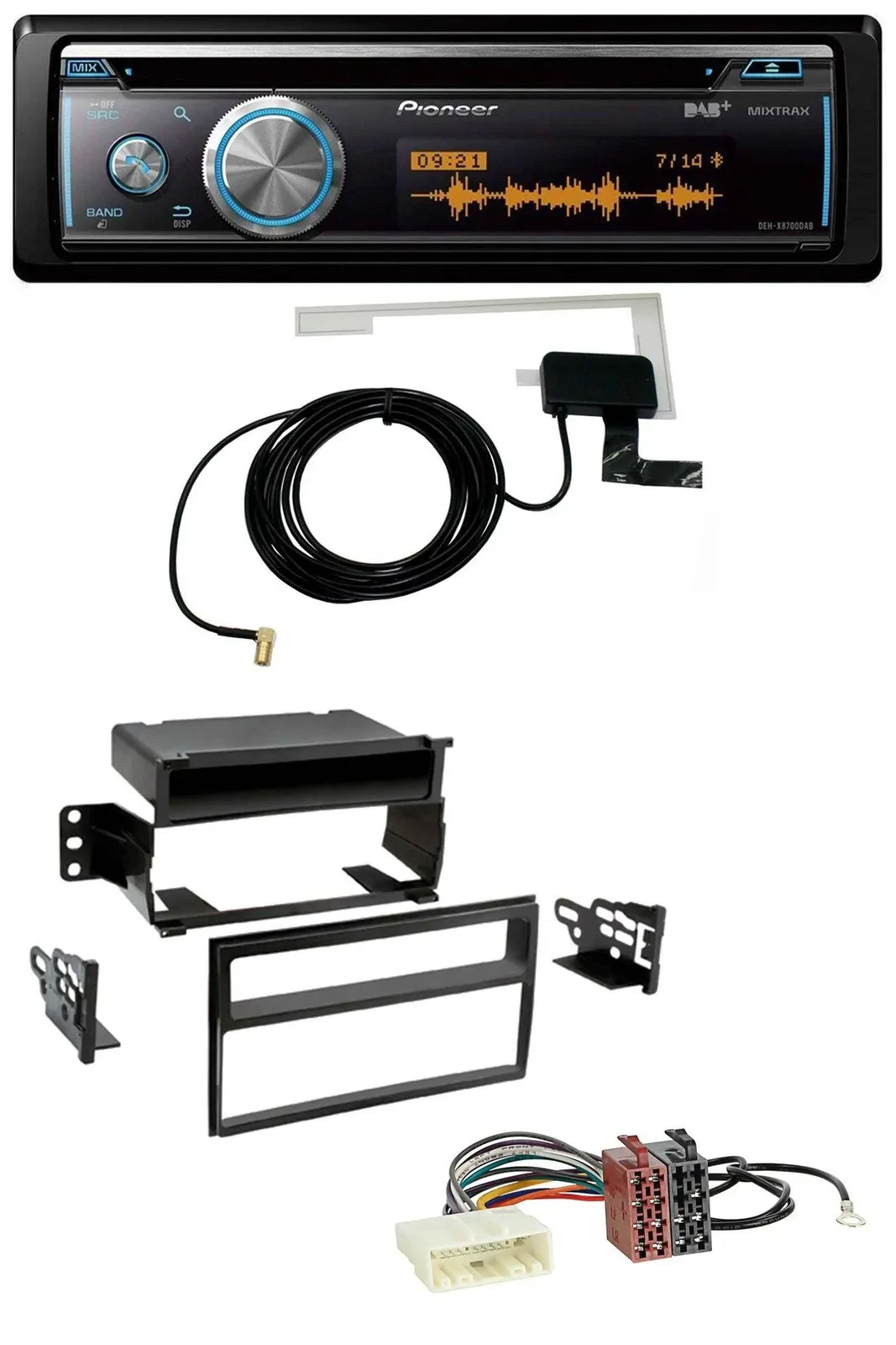 Автомагнитола для Nissan Versa/Tiida (с 2007) Pioneer Bluetooth, DAB, CD, USB, MP3