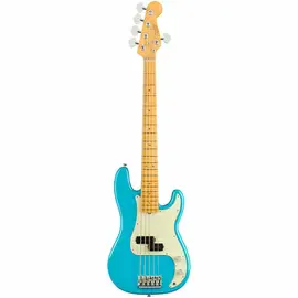 Бас-гитара Fender American Professional II Precision Bass V Maple FB Miami Blue
