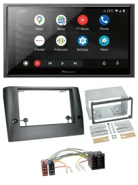 Pioneer USB 2DIN DAB MP3 Bluetooth Autoradio für Fiat Stilo (ab 2005)