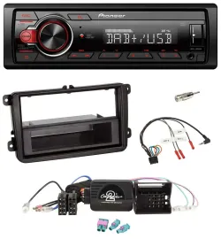 Pioneer MP3 1DIN DAB USB Lenkrad Autoradio für VW Passat Polo Scirocco Sharan Ti