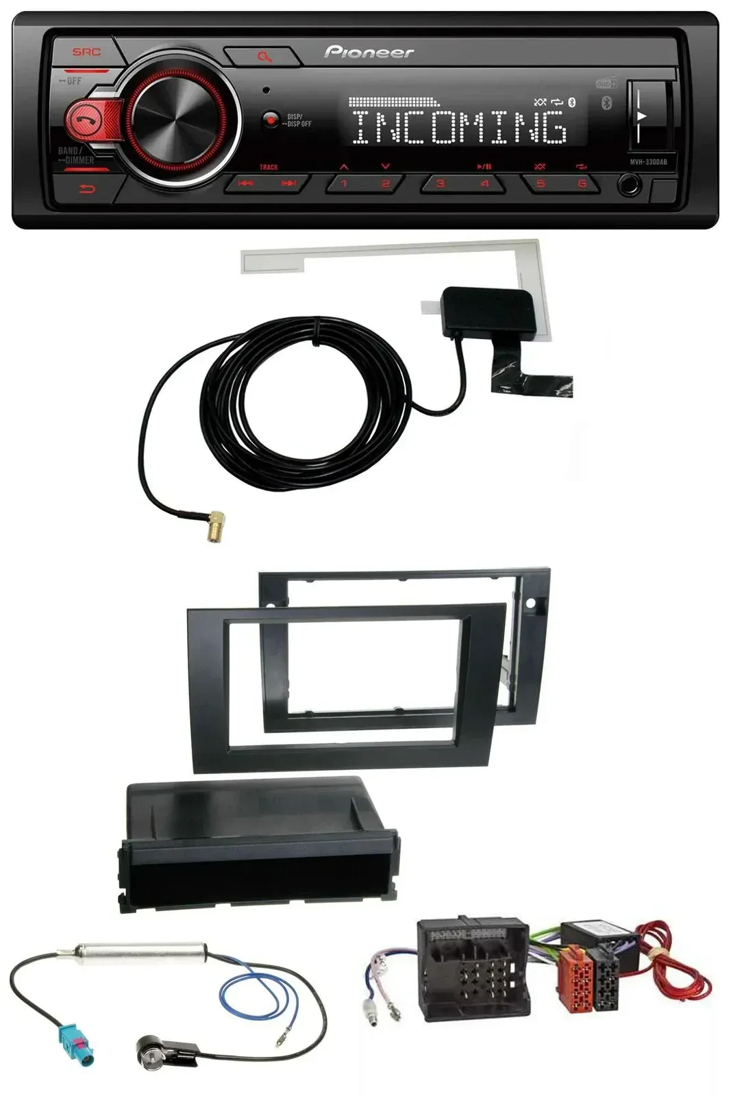 Автомагнитола для Audi A4 B7 2004–2008 Pioneer USB, MP3, DAB, Bluetooth