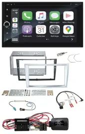 Blaupunkt DAB USB Bluetooth Lenkrad 2DIN TMC Navigation für Opel Corsa D matt-ch