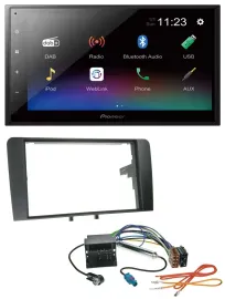 Pioneer USB Bluetooth DAB 2DIN MP3 Autoradio für Audi A3 03-12 8P Quadlock