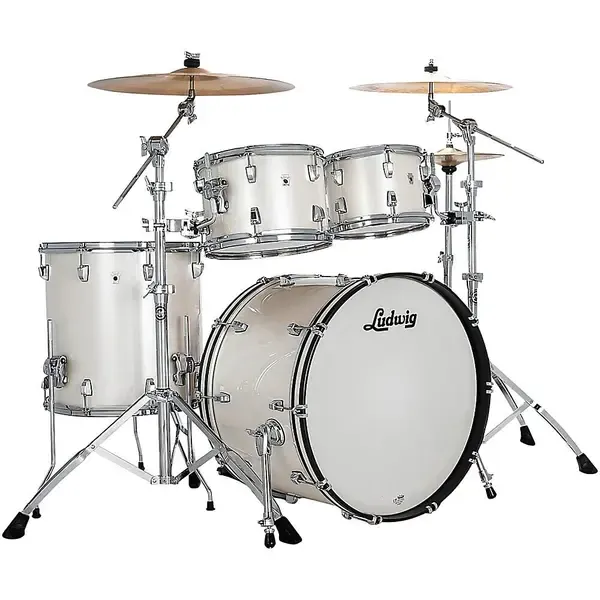 Ударная установка акустическая Ludwig NeuSonic 4-Piece Mod 2 Shell Pack With 22" Bass Drum Silver Silk