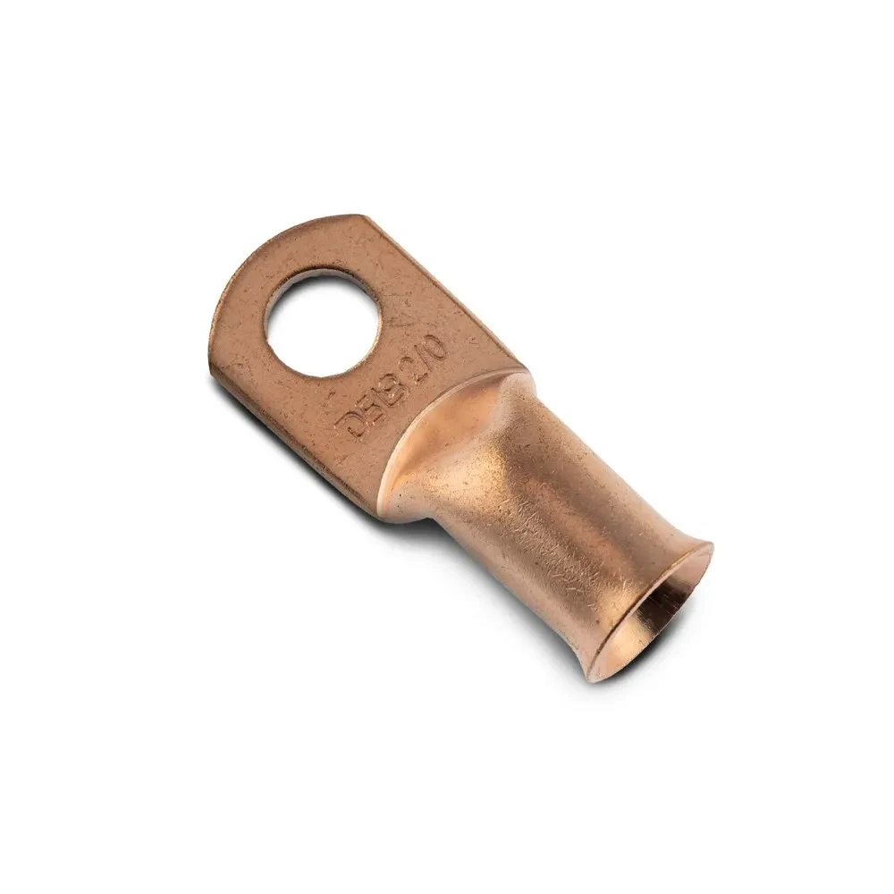 DS18 CCL2/0 2/0 Gauge Copper Ring Terminals (Pack of 10)