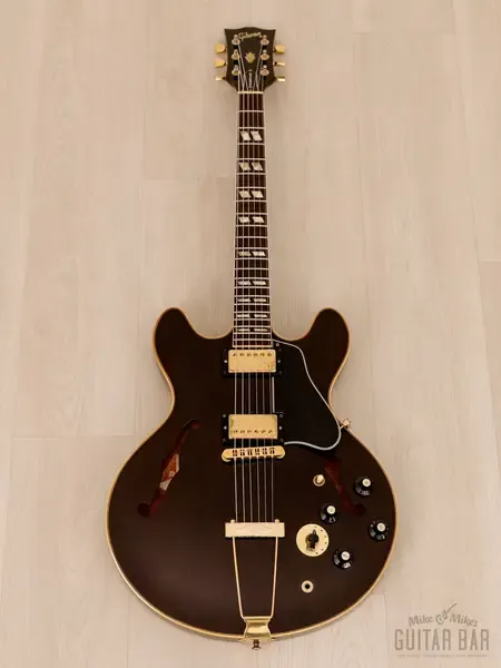 Полуакустическая электрогитара Gibson ES-345 TD Semi-Hollow Wine Red USA 1979 w/T Tops & Case