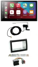 Pioneer USB Bluetooth DAB MP3 2DIN Autoradio für Renault Megane 2009-2010