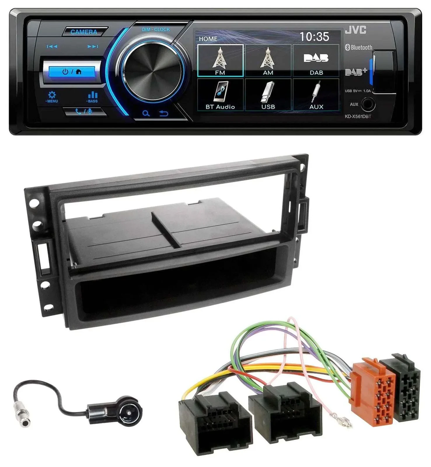JVC Bluetooth MP3 USB DAB Autoradio für Chevrolet Corvette Uplander 05-13