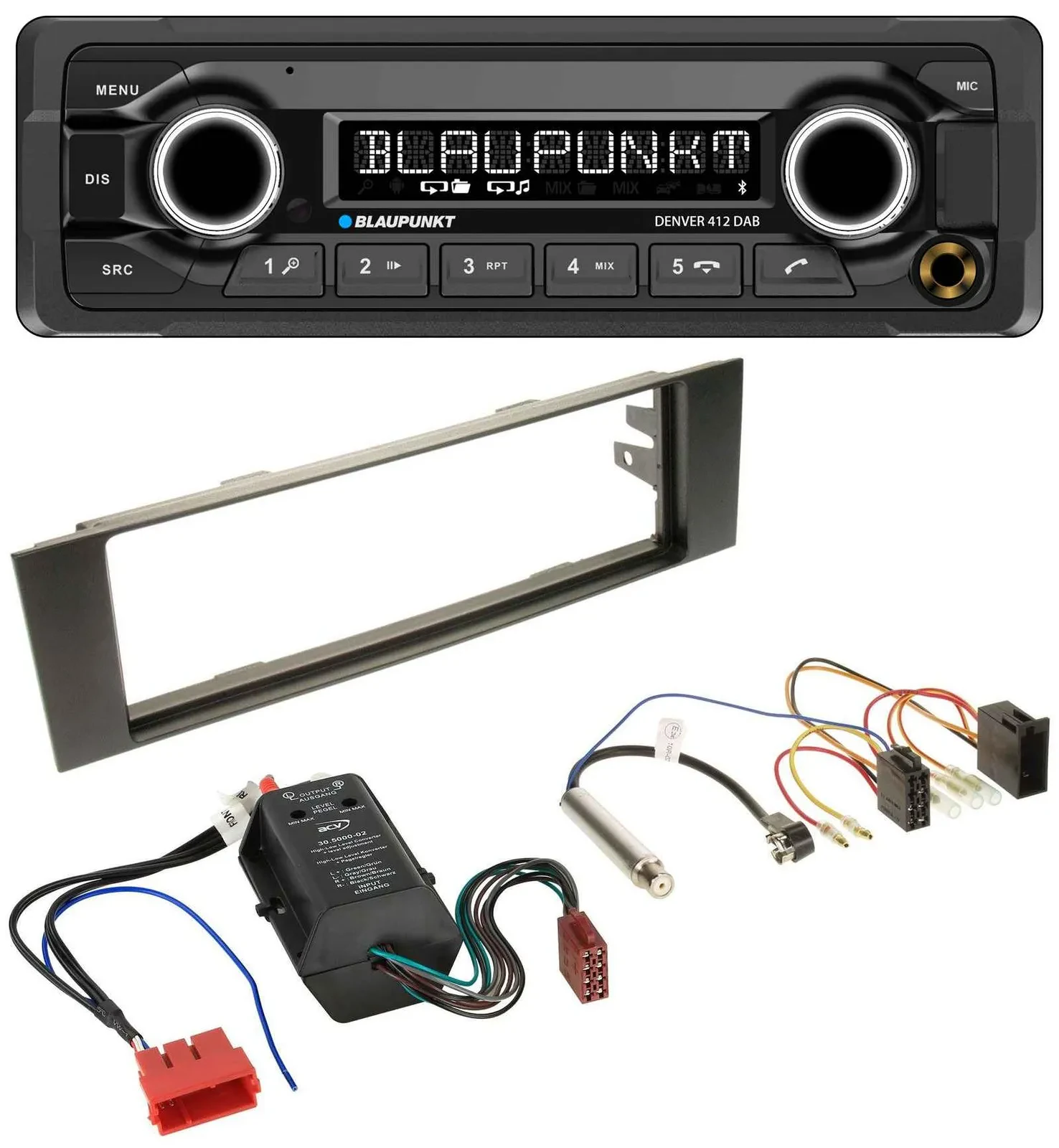 Blaupunkt Bluetooth DAB MP3 USB Autoradio für Audi A3 8P 03-06 Bose Aktivsystem