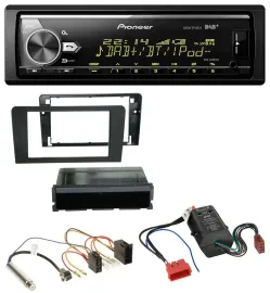 Автомагнитола для авто Pioneer Bluetooth USB DAB MP3 для Audi A3 8P (2003–2006), совместима с системами Symphony/Bose (активная)