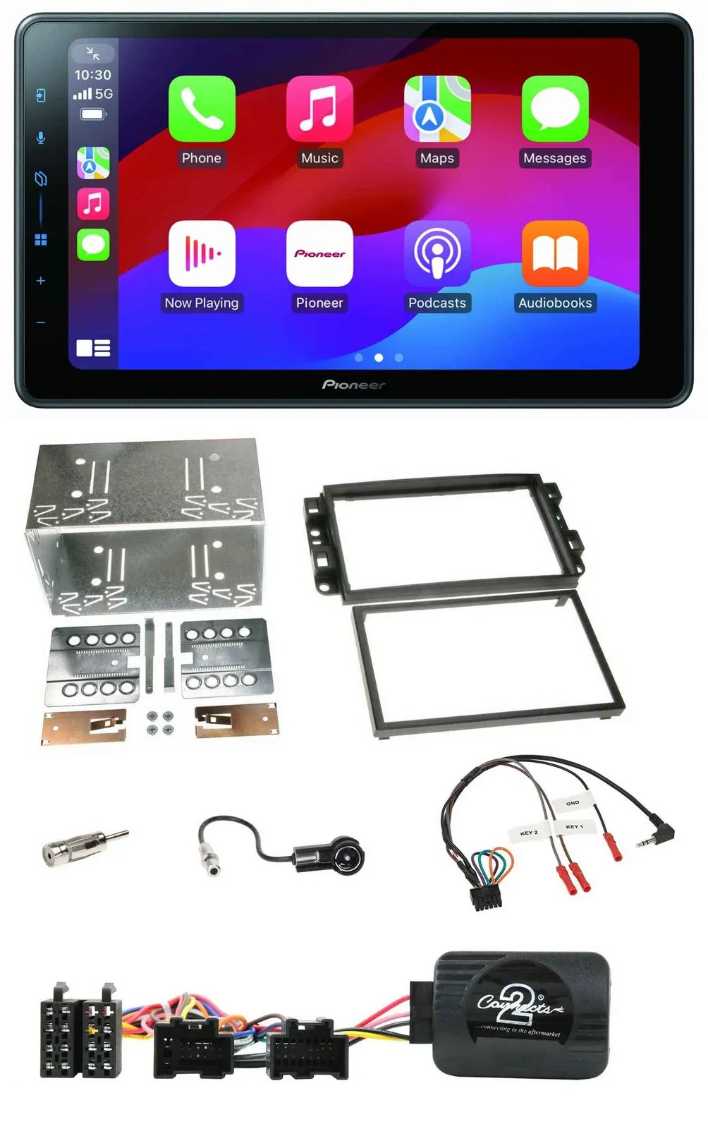 Pioneer Bluetooth 2DIN USB Lenkrad DAB Autoradio für Chevrolet Aveo Captiva 2006