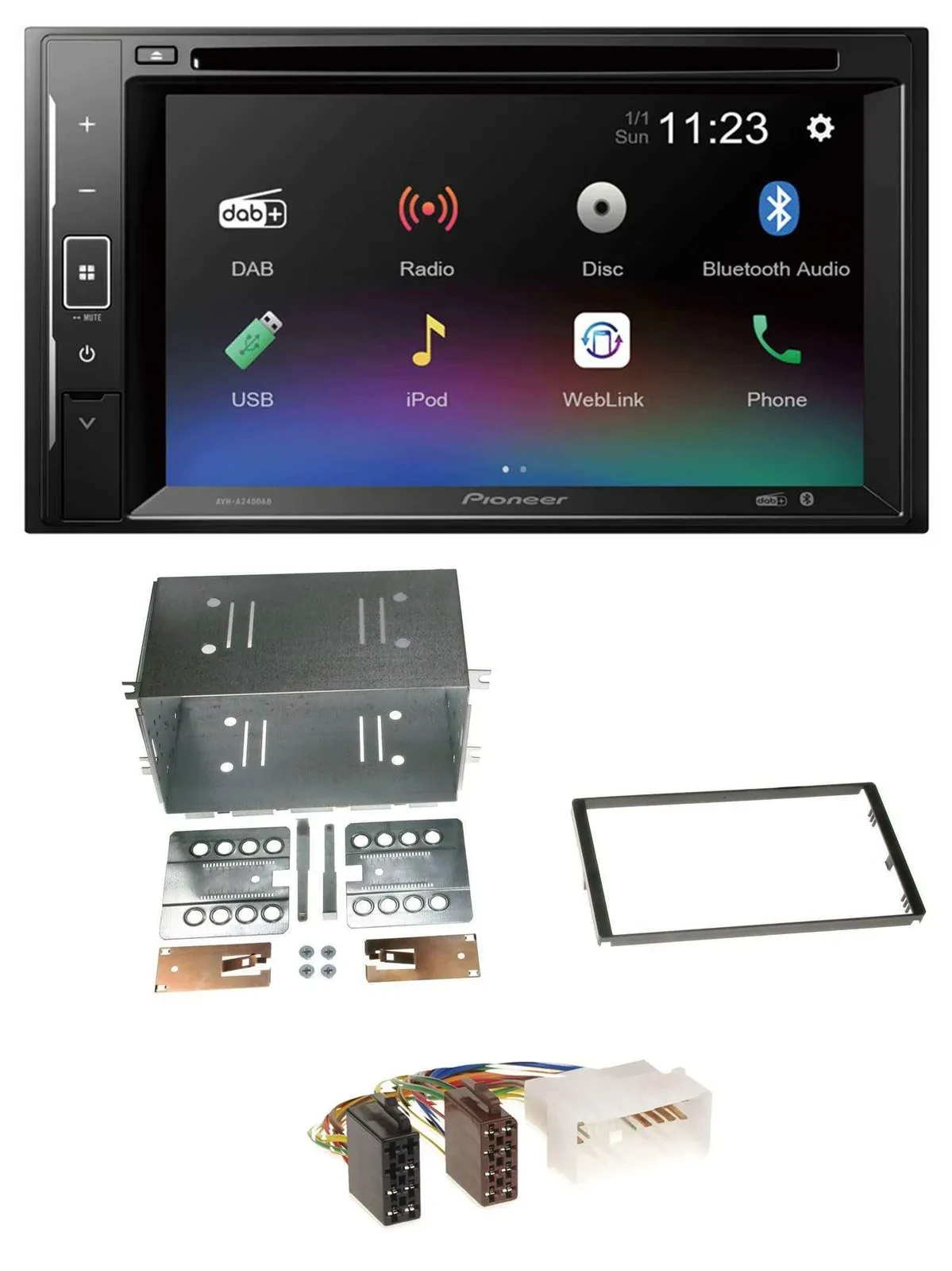 Pioneer Bluetooth MP3 USB 2DIN DAB DVD Autoradio für Kia Optima Magentis 05-10