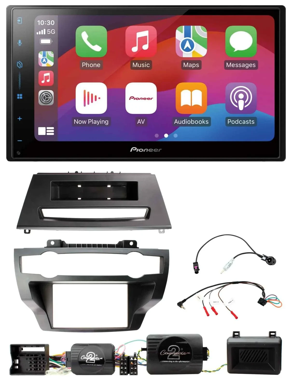 Pioneer DAB USB Lenkrad Bluetooth 2DIN Autoradio für BMW X5 X6 07-13 E70 E71 ohn