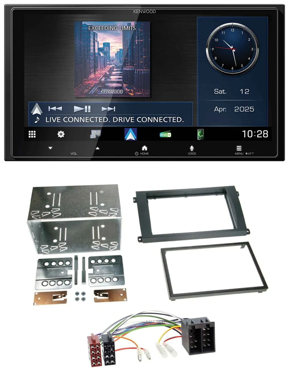 Kenwood Bluetooth 2DIN USB DAB MP3 Autoradio für Porsche Cayenne 2002-2007
