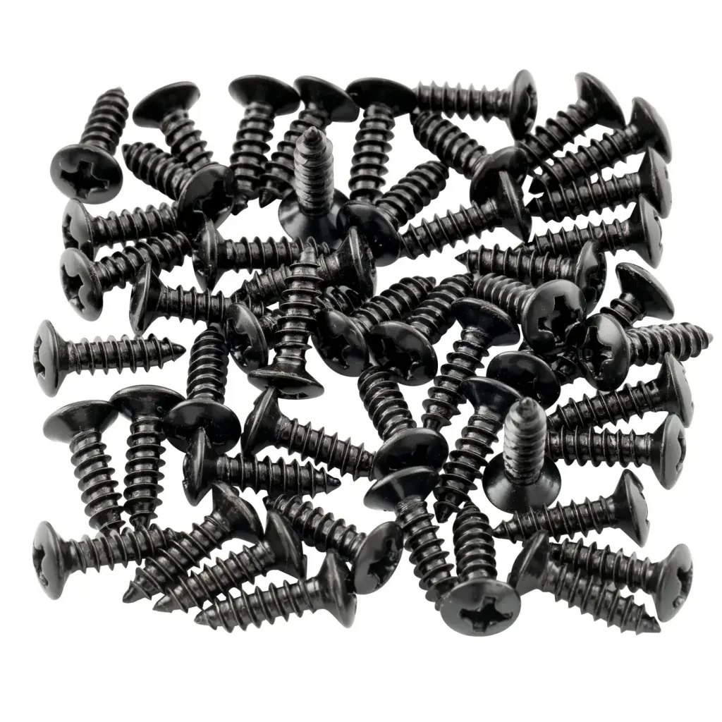 M557-50 Саморез 3х12мм, черный, 50шт, Musiclily