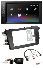 Pioneer DAB Lenkrad 2DIN Bluetooth USB Autoradio für Suzuki Celerio LF ab 2014