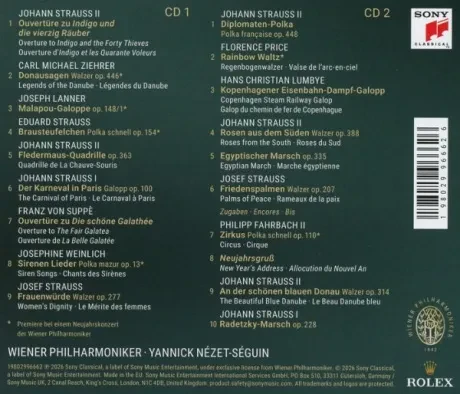 YANNICK NEZET-SEGUIN / WIENER PHILHARMONIKER - Neujahrskonzert 2026 (2CD)