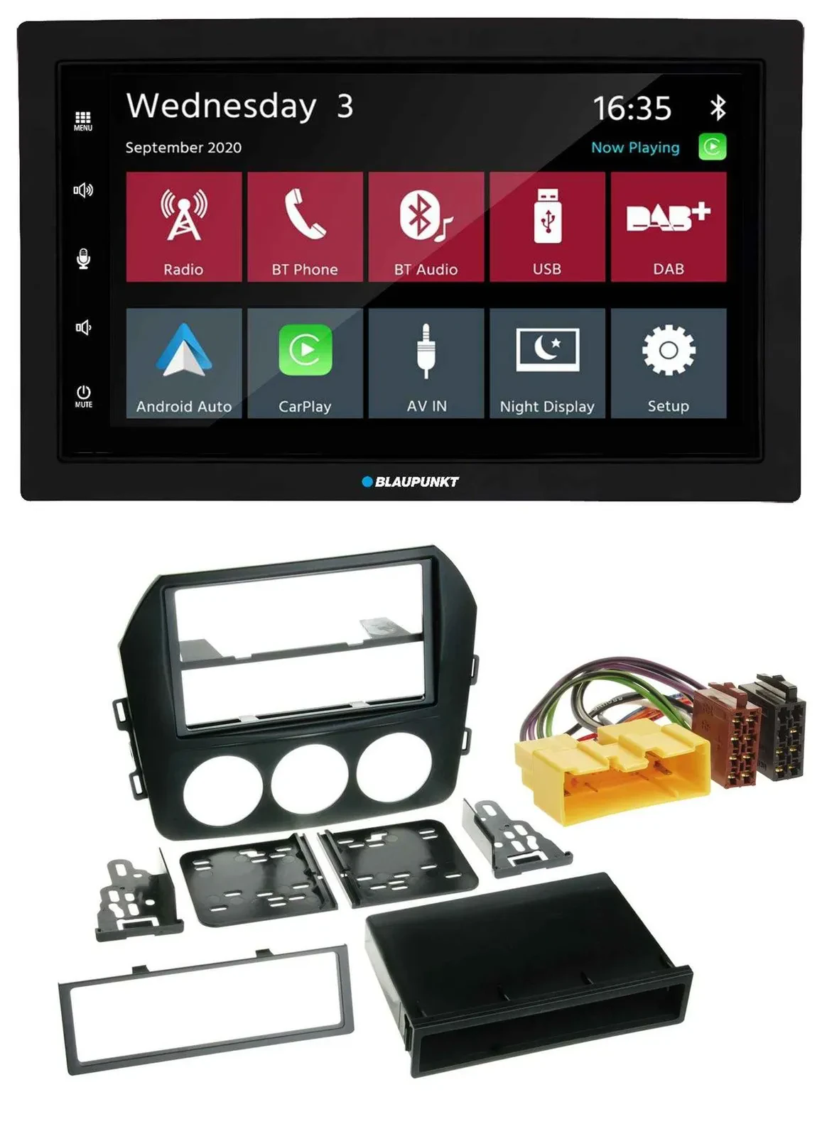 Blaupunkt 2DIN MP3 USB Bluetooth DAB Autoradio für Mazda MX 5 (NC, ab 2008)